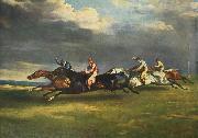 Theodore   Gericault The Epsom Derby painting
